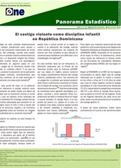 Boletín Panorama Estadistico 33 El Castigo Violento como Disciplina Infantil en República Dominicana