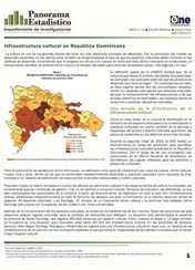Boletín Panorama Estadístico 73 Infraestructura Cultural en República Dominicana Octubre 2014