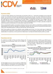 Boletín Indice de Costos Directos de la Construcción de Viviendas Noviembre 2016