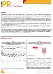 Boletín Índice de Precios del Productor Servicios Mayo 2017
