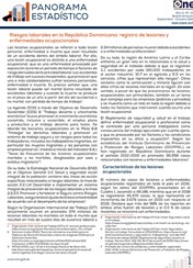Panorama Estadístico No. 104 Riesgos laborales en la República Dominicana: registro de lesiones y enfermedades ocupacionales