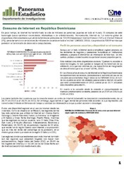 Boletín Panorama Estadístico 69 Consumo de Internet en República Dominicana Junio 2014