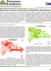 Boletines Panorama Estadistico 50 Recursos Humanos Calificados en República Dominicana Abril 2012