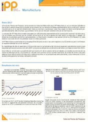 Boletín Índice de Precios del Productor Manufactura Enero 2017