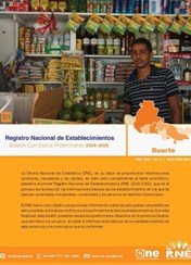Boletín Preliminar Registro Nacional de Establecimientos Duarte 2014-2015