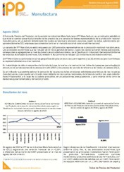Boletín Índice de Precios del Productor Manufactura Agosto 2015