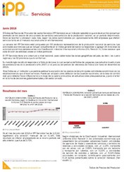 Boletín Índice de Precios del Productor Servicios Junio 2018