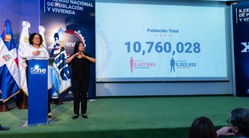 ONE informa los primeros resultados preliminares del X Censo Nacional de Población y Vivienda