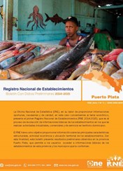 Boletín Preliminar Registro Nacional de Establecimientos Puerto Plata 2014-2015