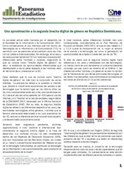 Boletín Panorama Estadístico 85 Una Aproximación a la Segunda Brecha Digital de Género en RepúblicaDominicana Febrero-Marzo 2017