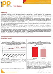 Boletín Índice de Precios del Productor Servicios Junio