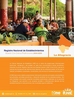 Boletín Preliminar Registro Nacional de Establecimientos La Altagracia 2014-2015